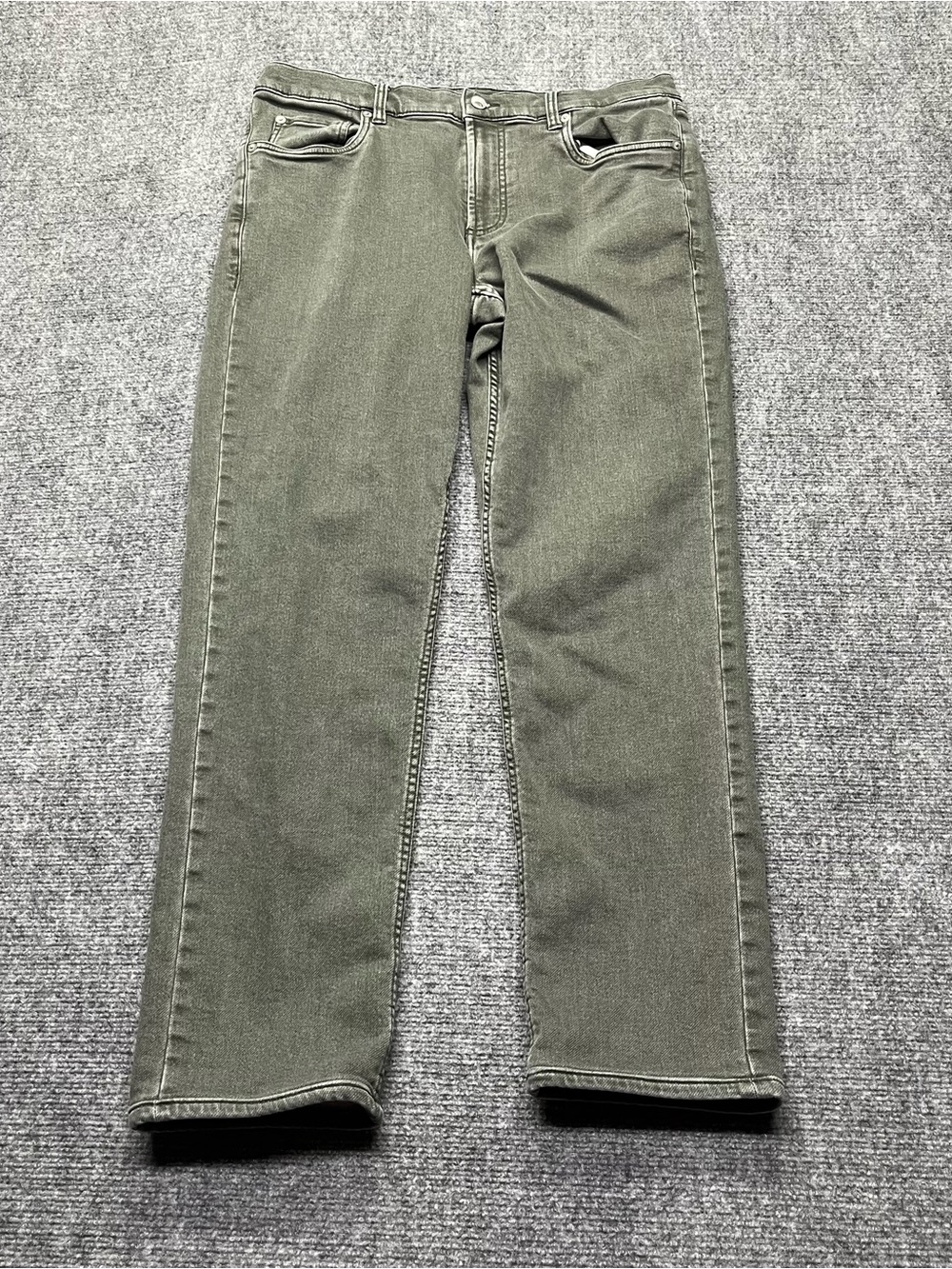 Faherty Pants Mens 33x29 in Fall Olive Stretch Terry 5 Pocket Casual